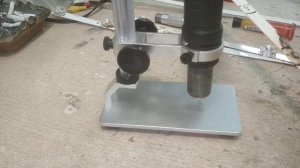 Паяльный фен крепим на штатив Пайка SMD компонентов