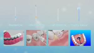 h2ofloss® HF-P11 Cordless Water Flosser |the Ultimate Whitening Oral Irrigator for On-the-Go Hygien