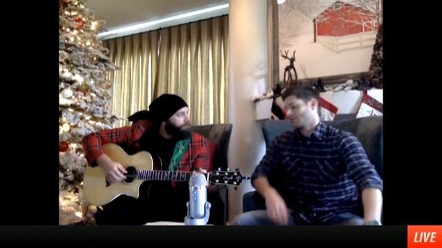 Jason Manns and Jensen Ackles Christmas concert via Stageit 24.12.2014 смотреть онлайн