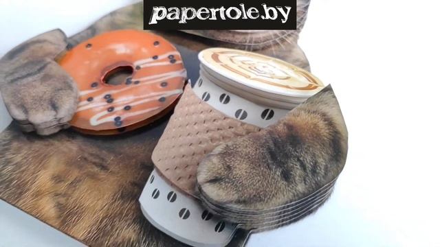 Папертоль "Кот и пончик" смотреть онлайн