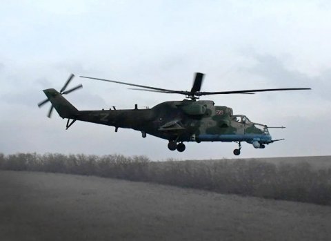 Российский Ми-35 уничтожил опорный пункт ВСУ / События на ТВЦ