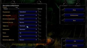Warcraft 3 настройка игры