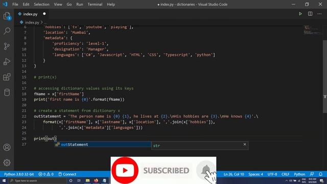 Essential skills about dictionaries in python | Dictionaries in python | Taming Python Skill