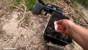 Колбаски капитанские на гриле WEBER GO-ANYWHERE.