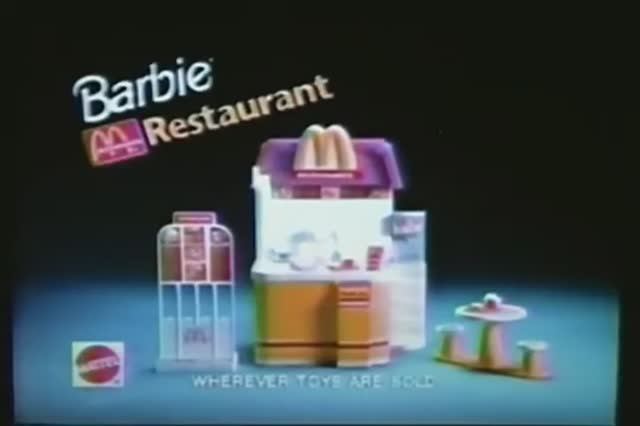 1994 Реклама Ресторана Макдональдс Барби Маттел Barbie McDonalds Restaurant