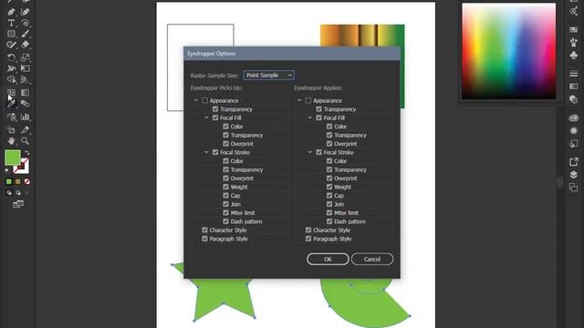 Adobe Illustrator CC - Գունային Նմուշի Գործիք (Eyedropper Tool) in Armenian смотреть онлайн
