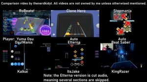 Dark sheep on 6 rhythm games comparison