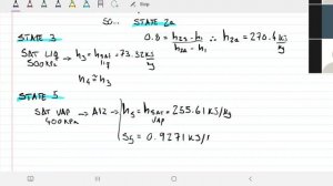 Thermodynamics Mech3001 - Week 11 - Problem 4 (11.56)