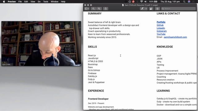 Becoming a coder #008 - CV review смотреть онлайн