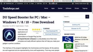 DU Speed Booster for PC - Windows and Mac - Free Download