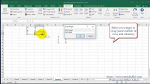 Easily Swap Cells, Rows, Columns Or Ranges In Excel