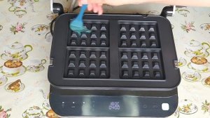 Супер вафли для завтрака. Сливочные вафли в электрогриле "2 в 1"  Kitfort KT-1682