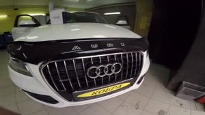 Замена штатного головного устройства на мультимедийную станцию в Audi Q5 2014 .