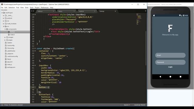 React native tutorial Part 1- React native login, signup and navigation example смотреть онлайн