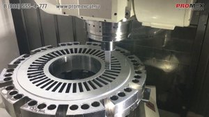 Долбежные работы по металлу на станке Mazak i630