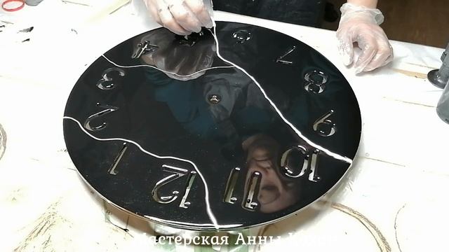⏰ЧАСЫ В ЧЕРНОМ ЦВЕТЕ ИЗ ЭПОКСИДНОЙ СМОЛЫ своими руками⏰Часы на заказ⏰ смотреть онлайн