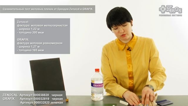Сравнительный тест меловых пленок от брендов Zenocal и GRAFIX смотреть онлайн
