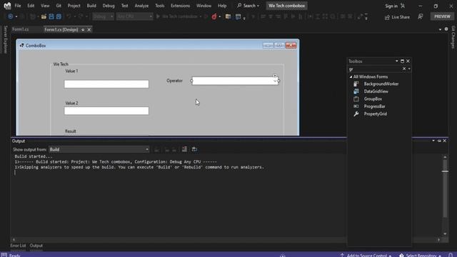 ComboBox in Visual Studio 2022 | We Tech смотреть онлайн