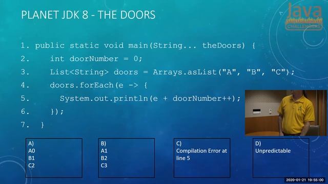 2020-01-21 Paul Webber: "Duke’s Star Trek with Java 12 Code Challenges"