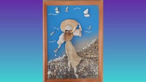 К морю! Картины из морской гальки. Любовь Эриксон.