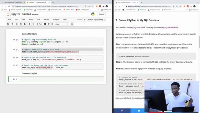 SQLAlchemy Tutorial 1 – Connect Python to MySQL, PostgreSQL, SQLite and MS SQL and Load CSV Data смотреть онлайн