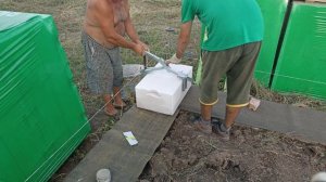 ?Как уложили первый УГЛОВОЙ блок 0 ряда. Газоблок на цементно-песчаный раствор