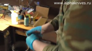 DIY. Травление и галтовка клинка. Финиш клинка BlackWash.