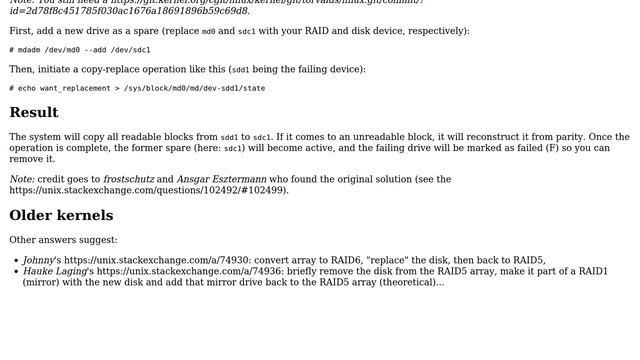 Unix & Linux: How to safely replace a not-yet-failed disk in a Linux RAID5 array? (3 Solutions!!) смотреть онлайн