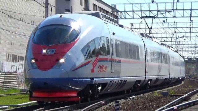 Приветливый скоростной электропоезд ЭВС2-02 "Сапсан" №757 "Нижний Новгород - Санкт Петербург":-) смотреть онлайн