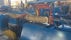 линия раскряжевки бревен Стровен ЛРБ-500