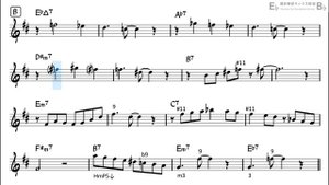 The Girl from Ipanema - Easy Solo Example for Alto Sax (Take-1, Revised)