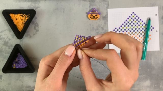 Тыква из бисера. Halloween pumpkin. Tutorial ? смотреть онлайн