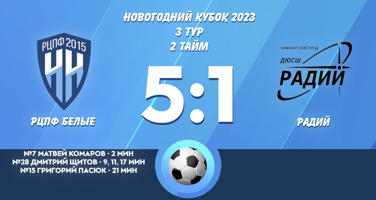 РЦПФ Белые - Радий 2 тайм