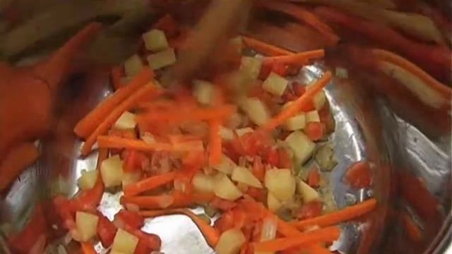 Овощной суп с песто. смотреть онлайн