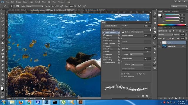How to make Bubble Brush in adobe Photoshop CC смотреть онлайн