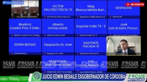 En Vivo. Audiencia Juicio EDWIN BESAILE Exgobernador de CÓRDOBA por Presunta CORRUPCIÓN #FocusNoti