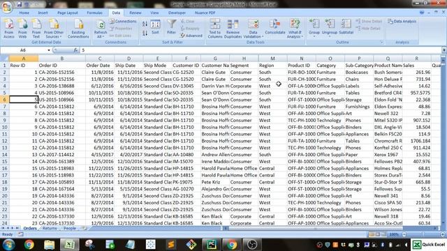 Excel - Tidy Data by Hiding and Grouping Columns and Rows смотреть онлайн