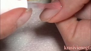 Как покрыть ногти гель лаком. Блестки под ТОП. Гель лак с блестками