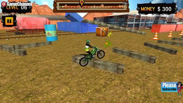 Trials Gold 3D, 3D Motorcycle Game, Motorcross Racing Games, Games for Children