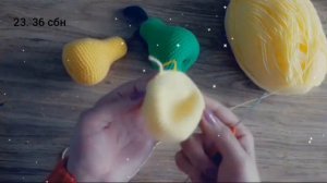 Вязание крючком Груша.Armud toxunuşu.