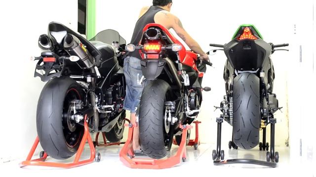 Exhaust Sound !!! Yamaha r1'13, Honda cbr600rr'09, kawasaki z1000 SE'14, Suzuki Gsx1400'07