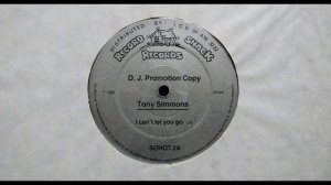 Tony Simmons - I Can't Let You Go, 1983 (Funk)