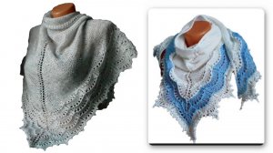 Как закрыть последний ряд шали крючком, о пряже для шали #ЛюдмилаТен