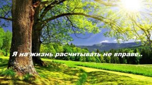 Я на жизнь расчитывать не вправе..