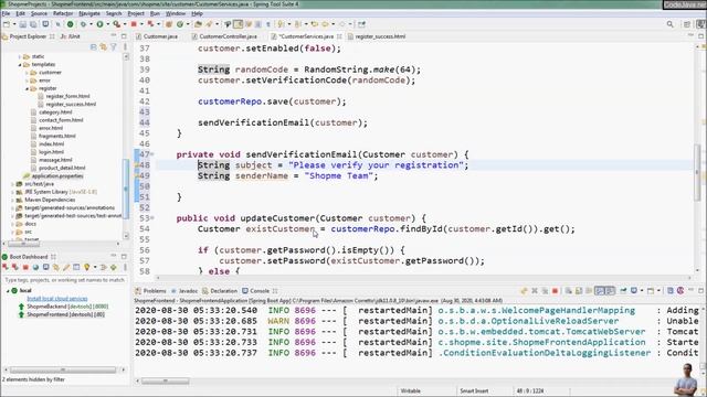 Spring Boot Email Verification Example (for Customer Registration) смотреть онлайн