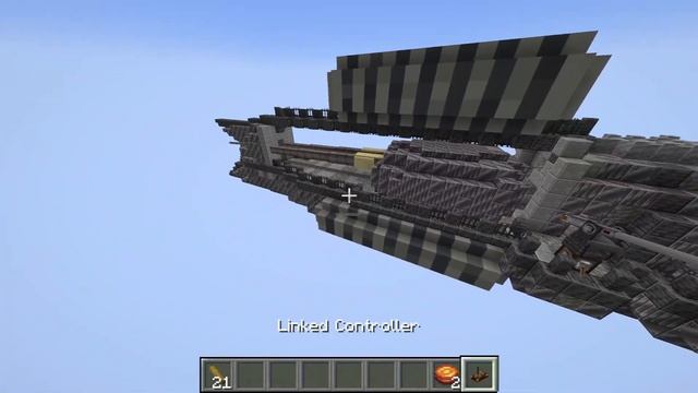 Minecraft Create: Aeronautics, Iron Frigate airship. смотреть онлайн
