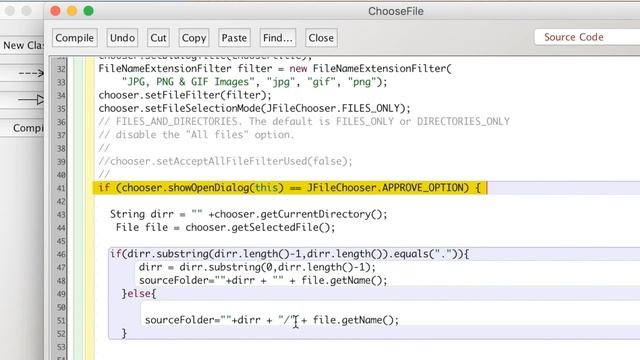 Java: Select a File смотреть онлайн