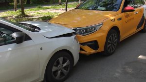 В Королёве произошло лобовое столкновение.