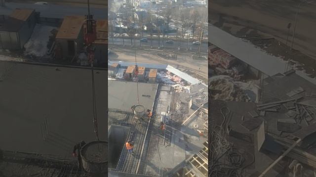 заливка перекрытия 5-ого этажа! смотреть онлайн