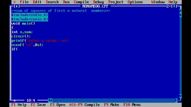 C Program || Sum of Squares of first n Natural Numbers || Using Mathematical Metod смотреть онлайн